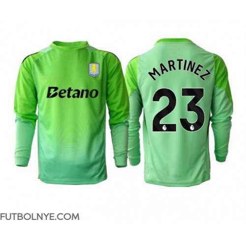 Camiseta Aston Villa Emiliano Martinez #23 Portero Visitante Equipación 2025-26 manga larga